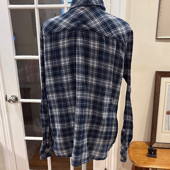 KUT From the Kluth Women’s Blue and White Plaid Button-Up Shirt. Size M - Picture 5 of 7
